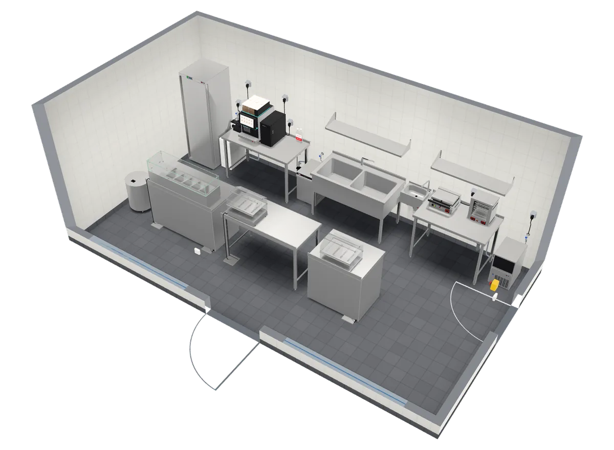 3D kitchen design – Cafés, REDFOX equipment
